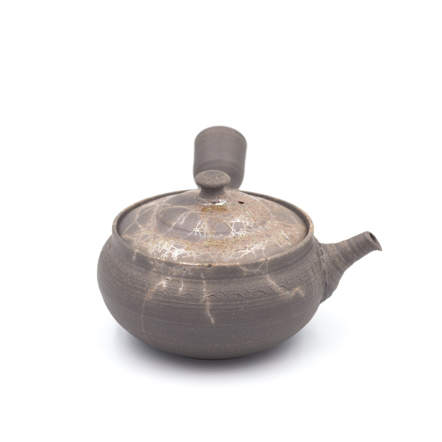 A Tokoname Mogake Kyusu (teapot) by Gafu Ito. 伊藤雅風　常滑　藻掛　急須